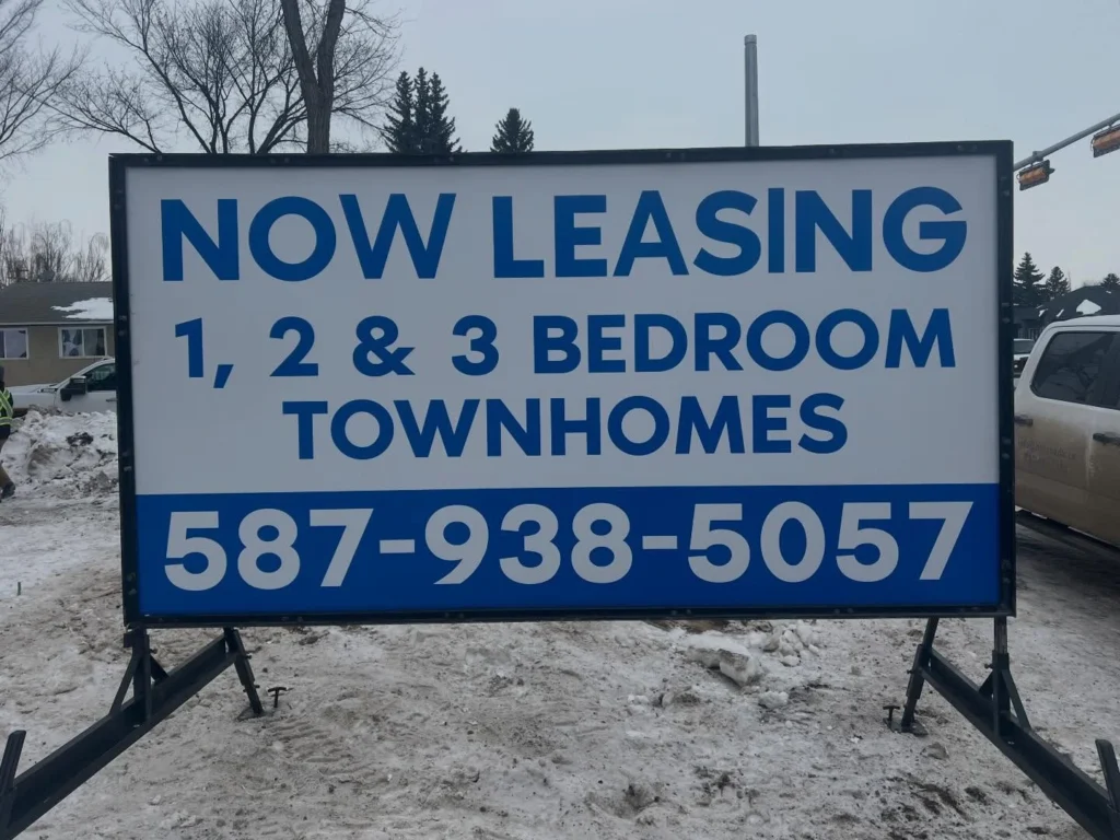 Edmonton For Lease Signs