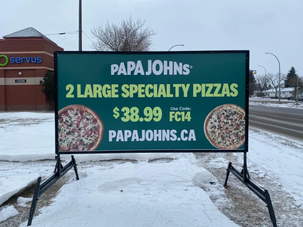 Edmonton Portable Sign